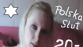Slut from Poland - unwanted facial  - brothel video