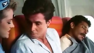 Stewardesses fuck and suck in \'Sky Foxes\' (1986) - part 2